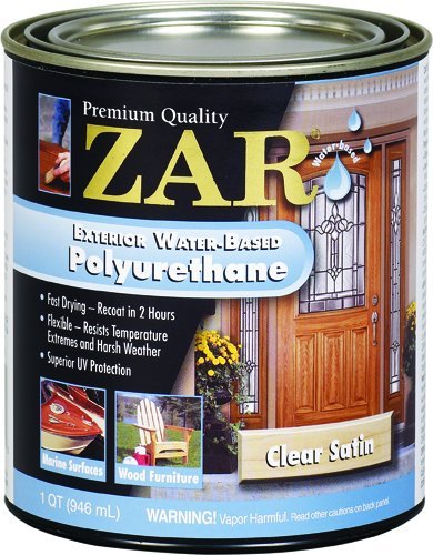 ZAR 1-Quart Exterior Water-Based Polyurethane, Satin