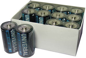 UPG D5325/D5925 Super Heavy-Duty Battery Value Box (D; 12 pk)