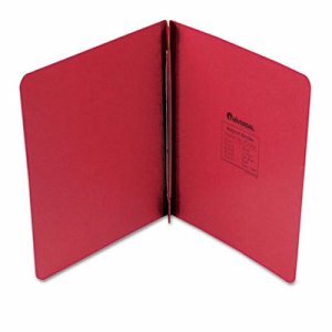 Pressboard Report Cover, Prong Clip, Letter, 3" Capacity, Executive Red