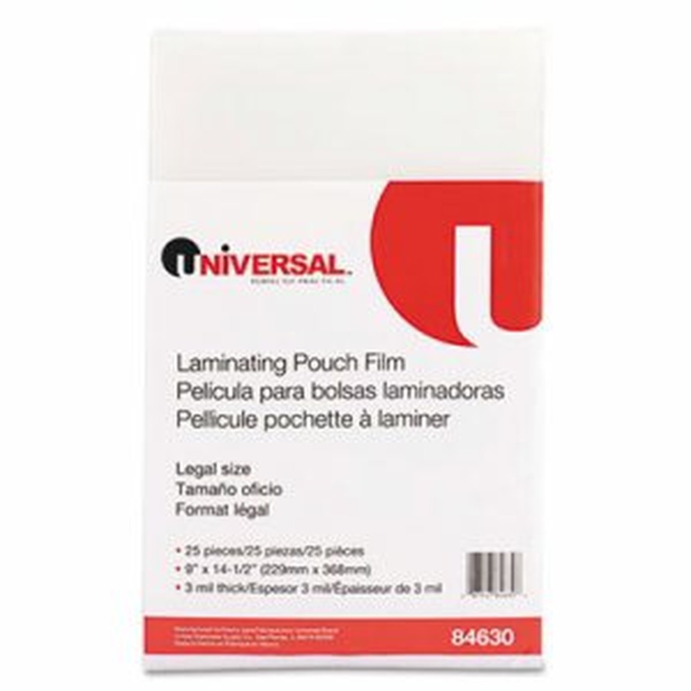 Clear Laminating Pouches, 3 mil, 9 x 14 1/2, 25/Pack