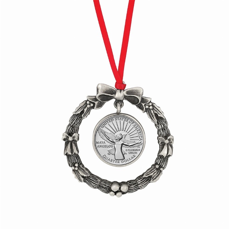 Maya Angelou Women's Quarter Ornament