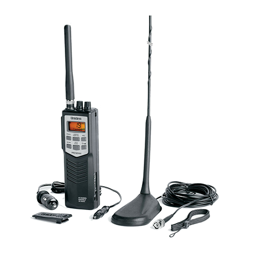 Uniden - PRO501TK 40 Channel Handheld Cb Radio With 10 Noaa Weather Channels & Magnetic Mount Antenna