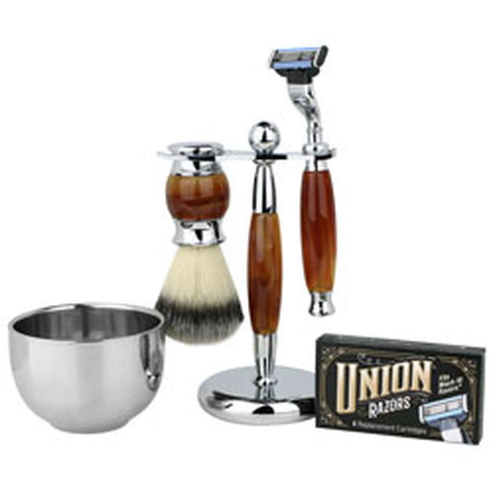 5 Piece Shaving Gift Set Tiger Eye