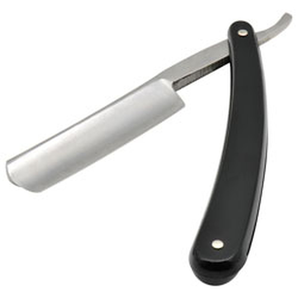 Straight Edge Razor Black