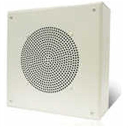 8in Amplified Ceiling Spkr Square Grille