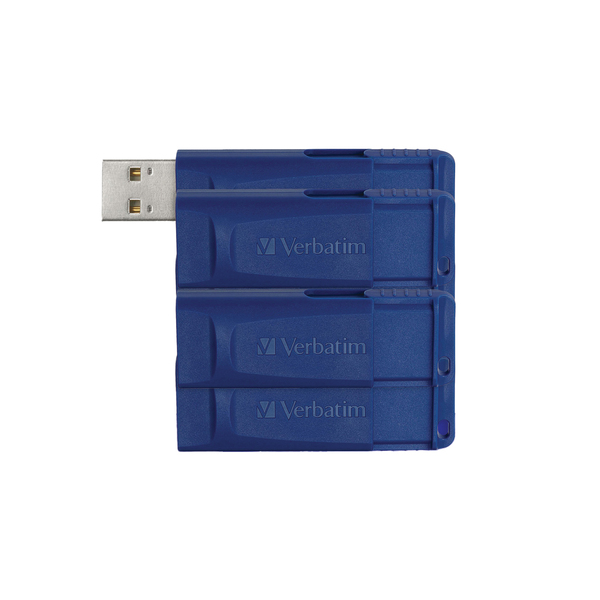 5PK 8GB USB FLASH DRV BLU