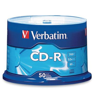 Verbatim 94691 700MB 80-Minute 52x CD-Rs (50-ct Spindle)