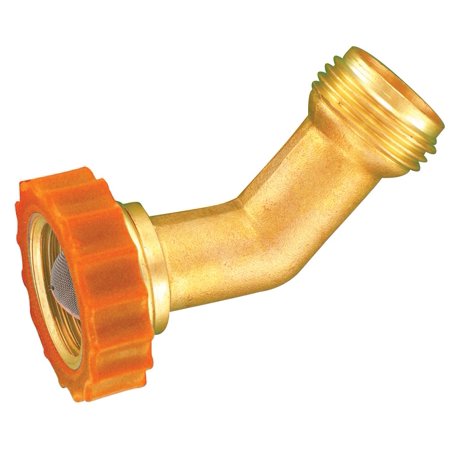 Hose Saver 45 Degrees, Brass, Lead-Free, Carded