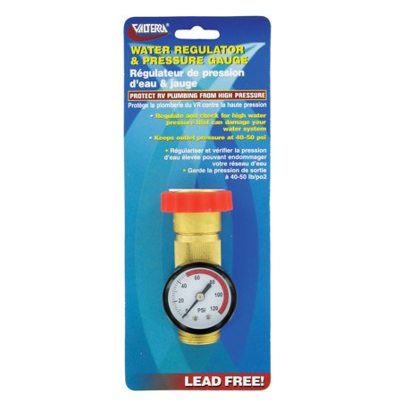 Water Regulator Gauge Combo, Lead-Free, Carded