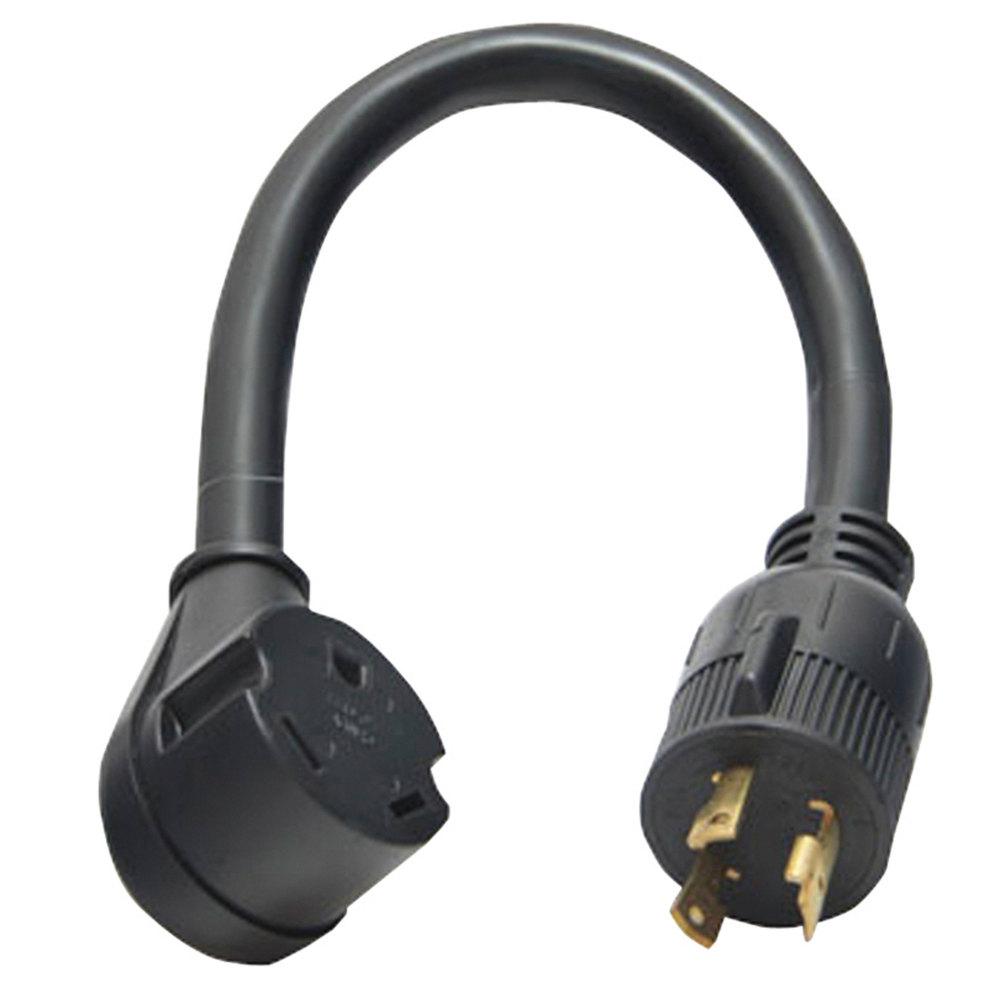 Gen30Amp 3P To 30Amp Adapter Cord, 12In, Carded