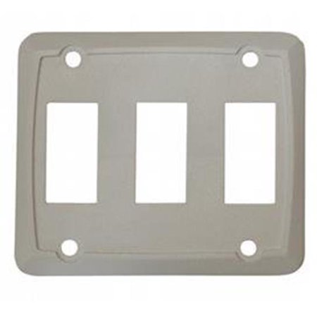 Triple Face Plate - White 1/Card