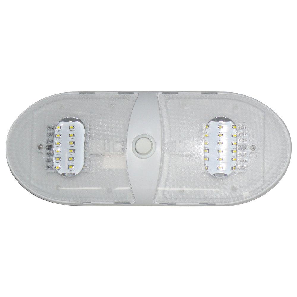 SLIM LINE DOUBLE LED DOME LIGHT - WARM WHITE