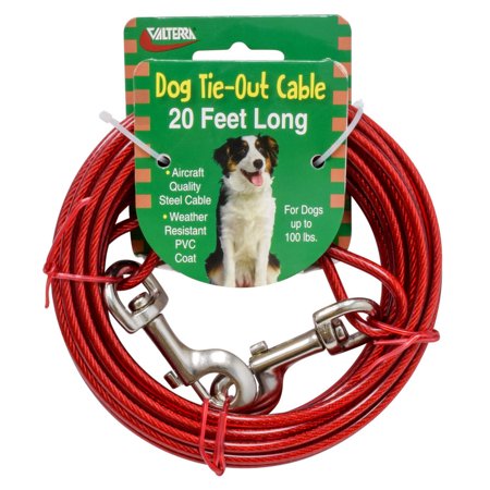 Tie-Out Cable 20Ft, Carded