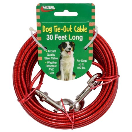 Tie-Out Cable 30Ft, Carded