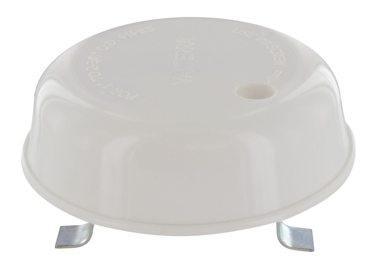 Universal Plumbing Vent Cap For 1In To 2-3/8In Od Pipe, White