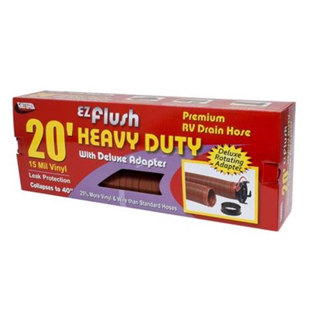 Ez Flush Heavy Duty Hose 20Ft With Adapter, Boxed