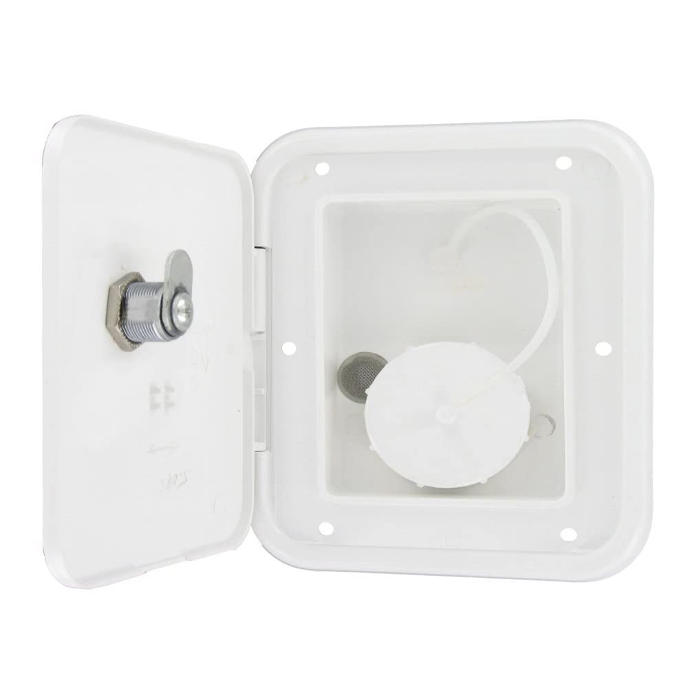 UNIVERSAL GRAVITY INLET HATCH WHITE CARDED