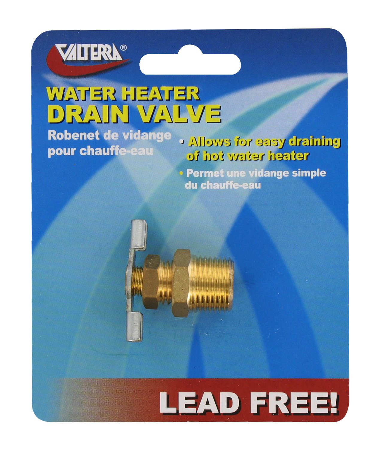 WATER HEATER DRAIN VALVE 3/8IN CARDED