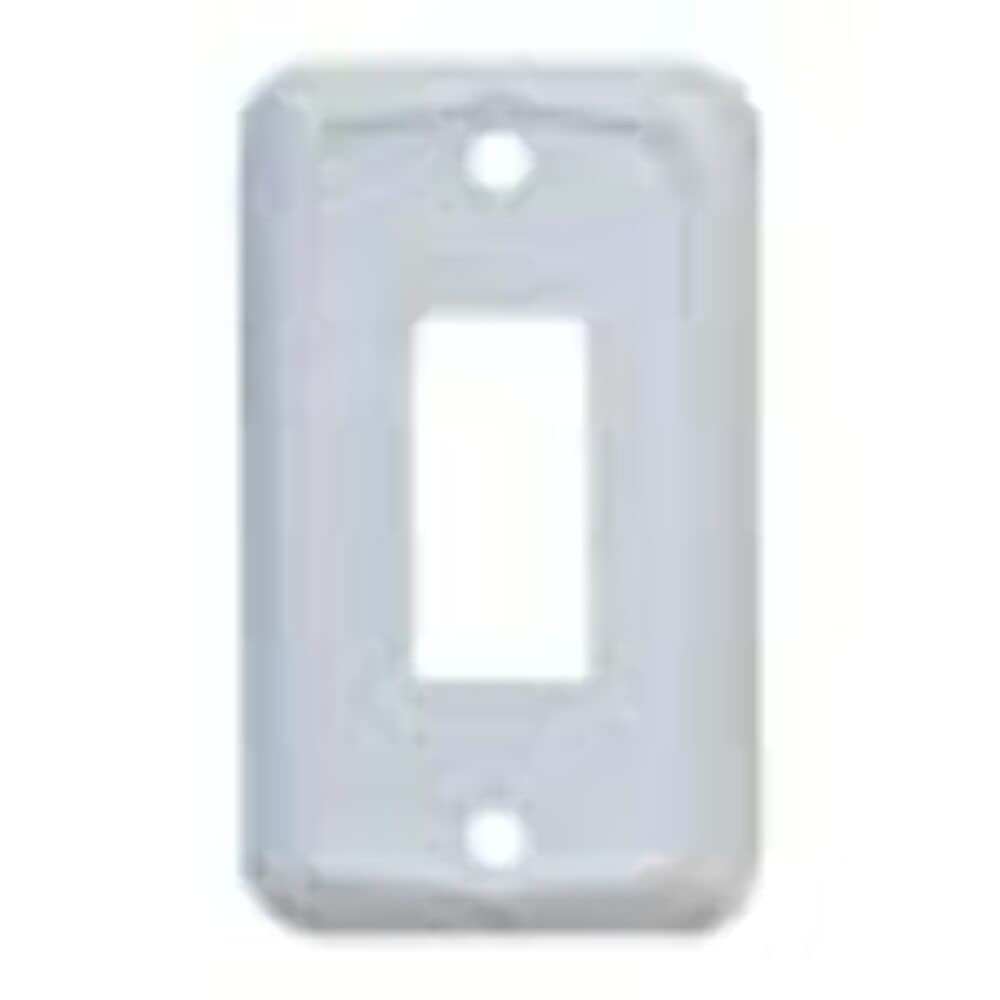 SINGLE FACE PLATE  WHITE 1/CARD