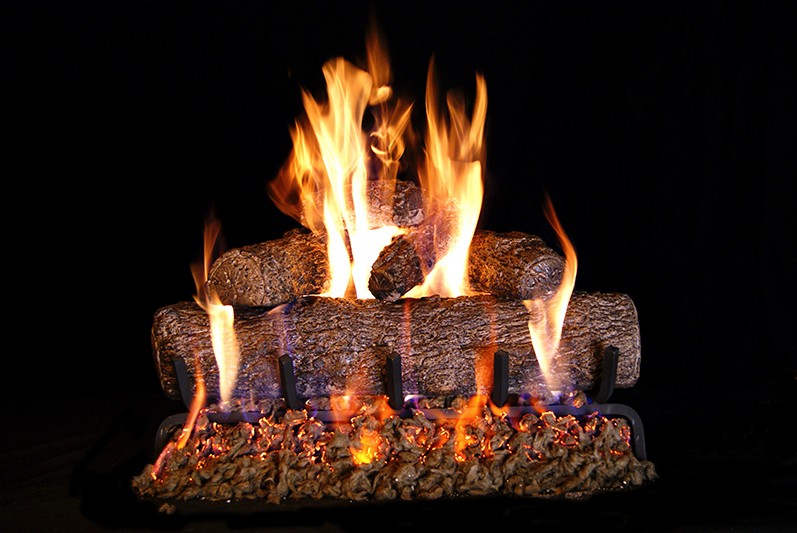 30 inch Live Oak Log and burner kit, Vented