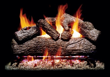 24" Southern Oak Log Set and Burner Kit