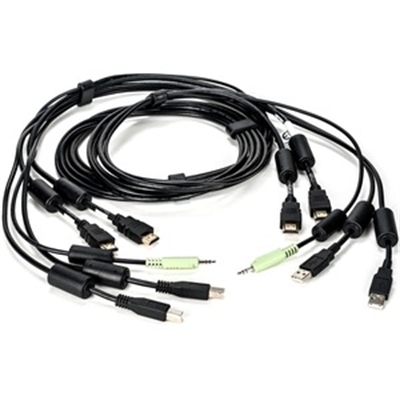 Cable Assy 2HDMI 2USB 1Aud 6'