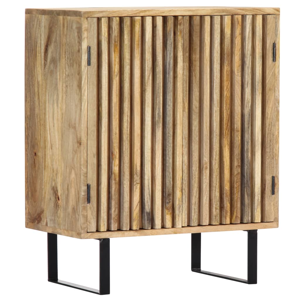 vidaXL Sideboard 23.6"x13.8"x29.5" Solid Mango Wood