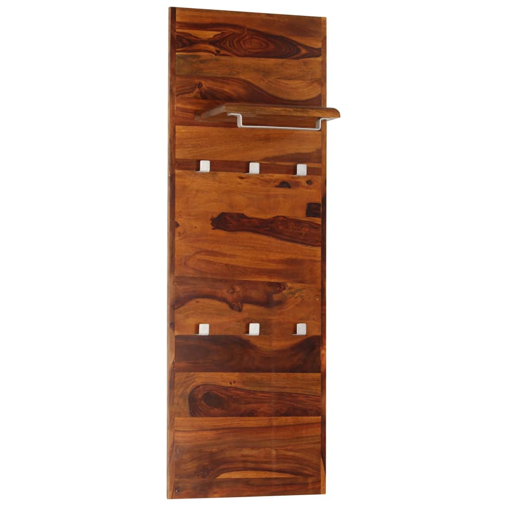 vidaXL Coat Rack Solid Sheesham Wood 46.5"x15.7"