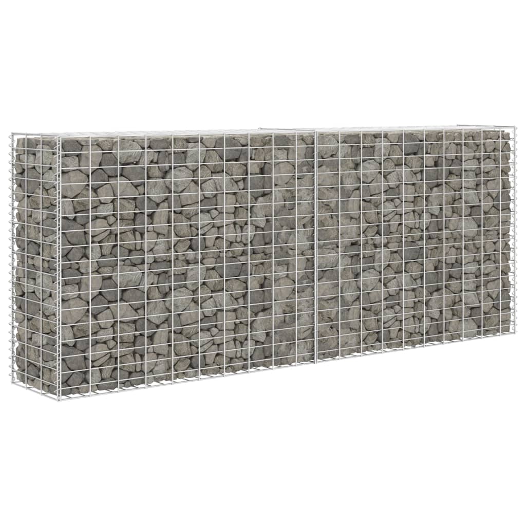 vidaXL Gabion Basket Galvanised Steel 33.5"x11.8"x78.7"