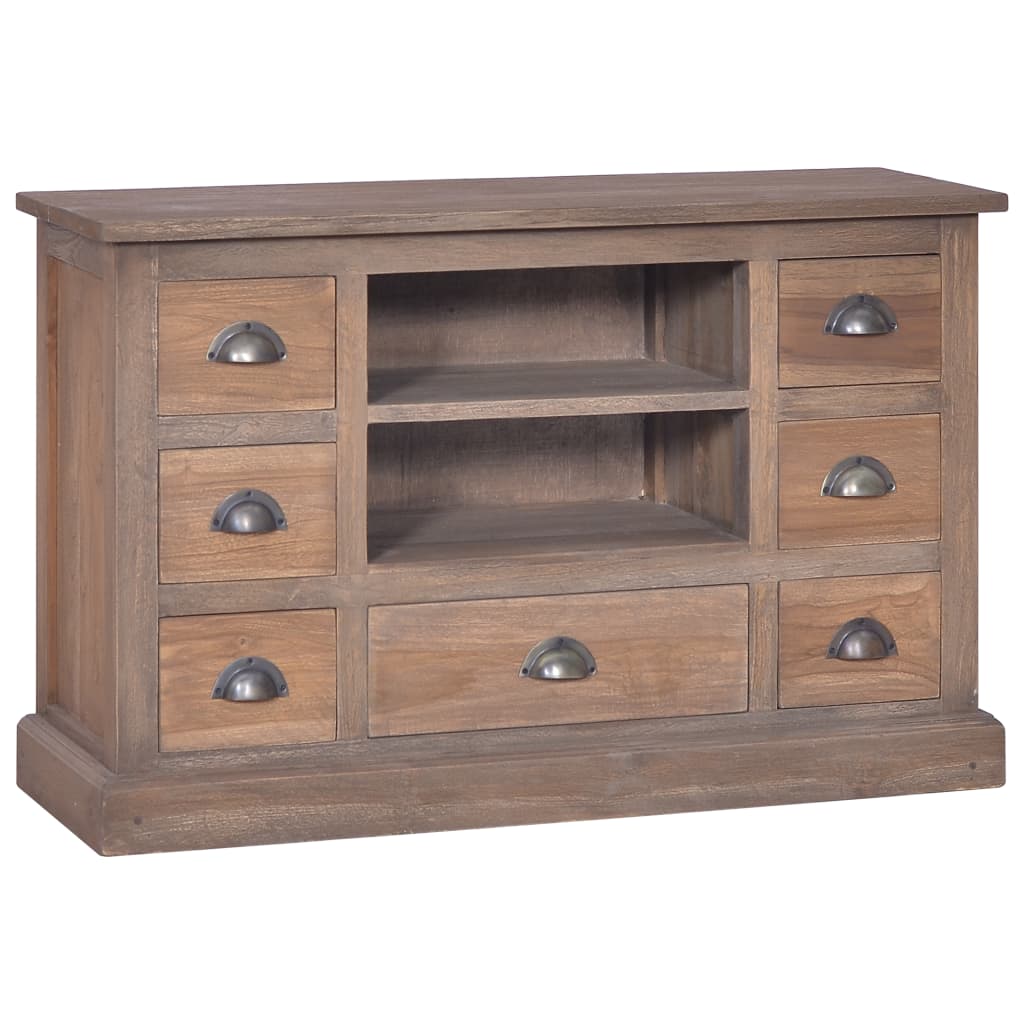 vidaXL Sideboard 35.4"x11.8"x22.8" Solid Teak Wood