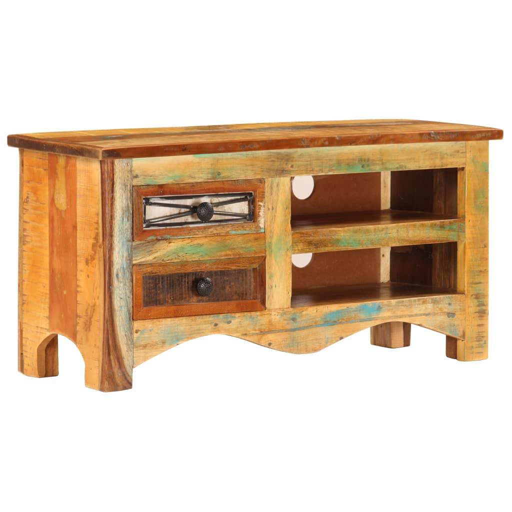 vidaXL TV Cabinet 31.5"x11.8"x15.7" Solid Reclaimed Wood