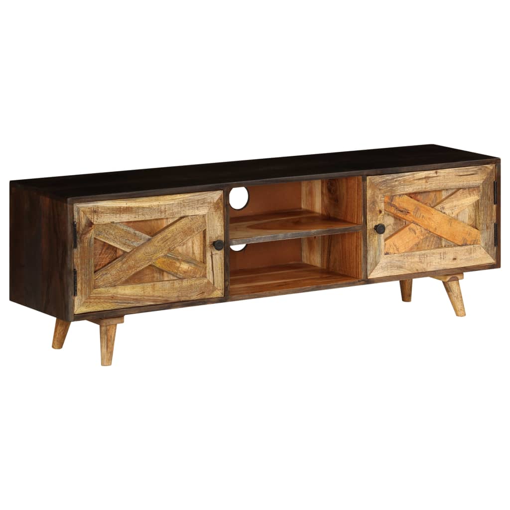 vidaXL TV Cabinet Solid Mango Wood 55.1"x11.8"x17.7"