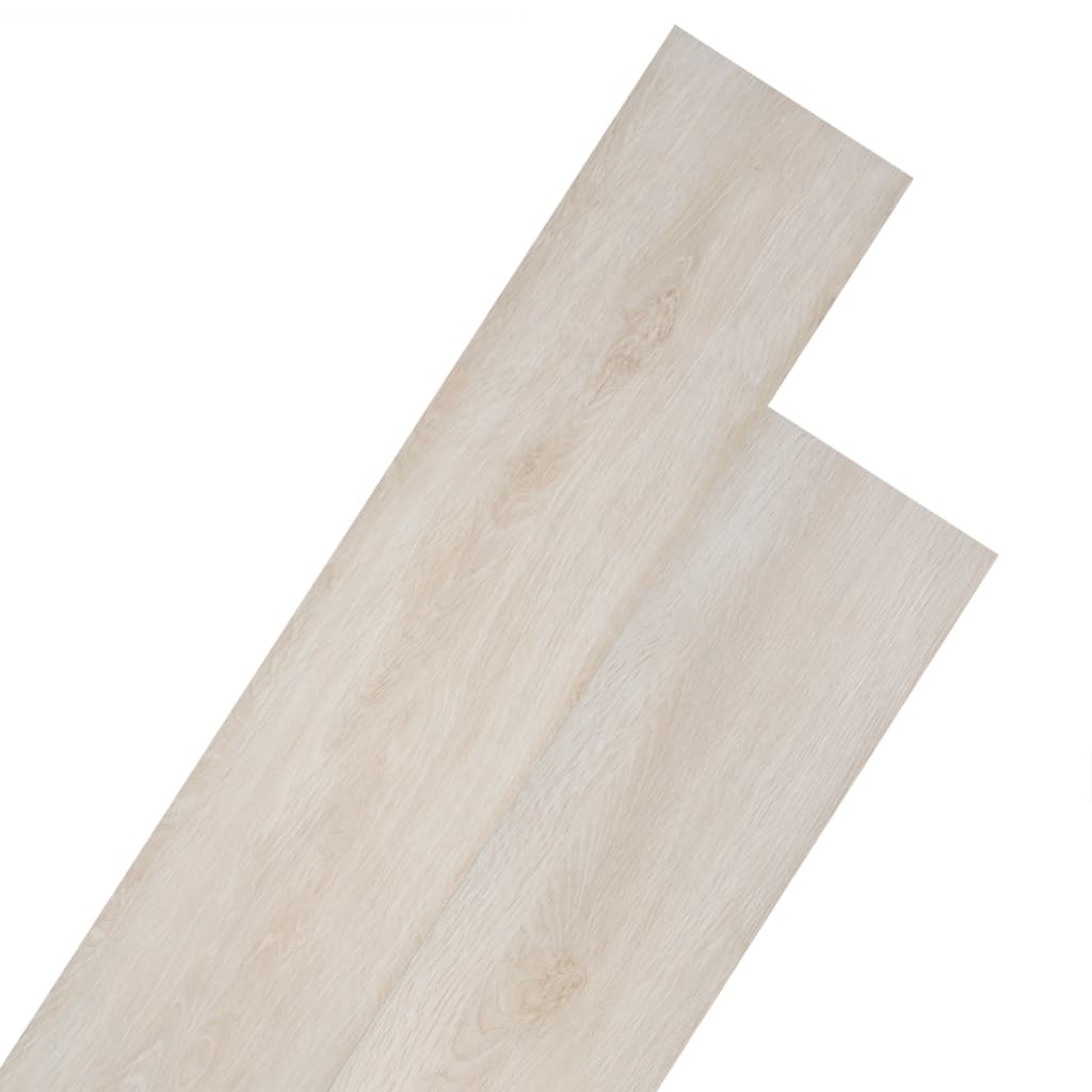 vidaXL Self-adhesive PVC Flooring Planks 54 ft2 0.08" Oak Classic White