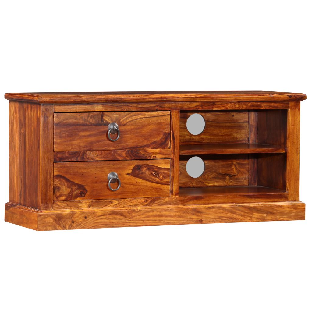 vidaXL TV Cabinet Solid Sheesham Wood 35.4"x11.8"x15.7"