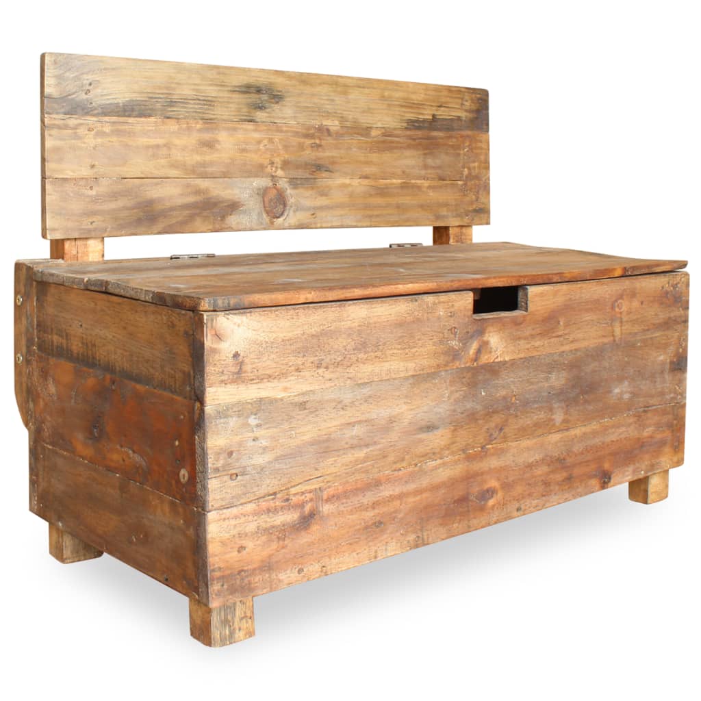 vidaXL Bench Solid Reclaimed Wood 33.9"x15.7"x23.6"