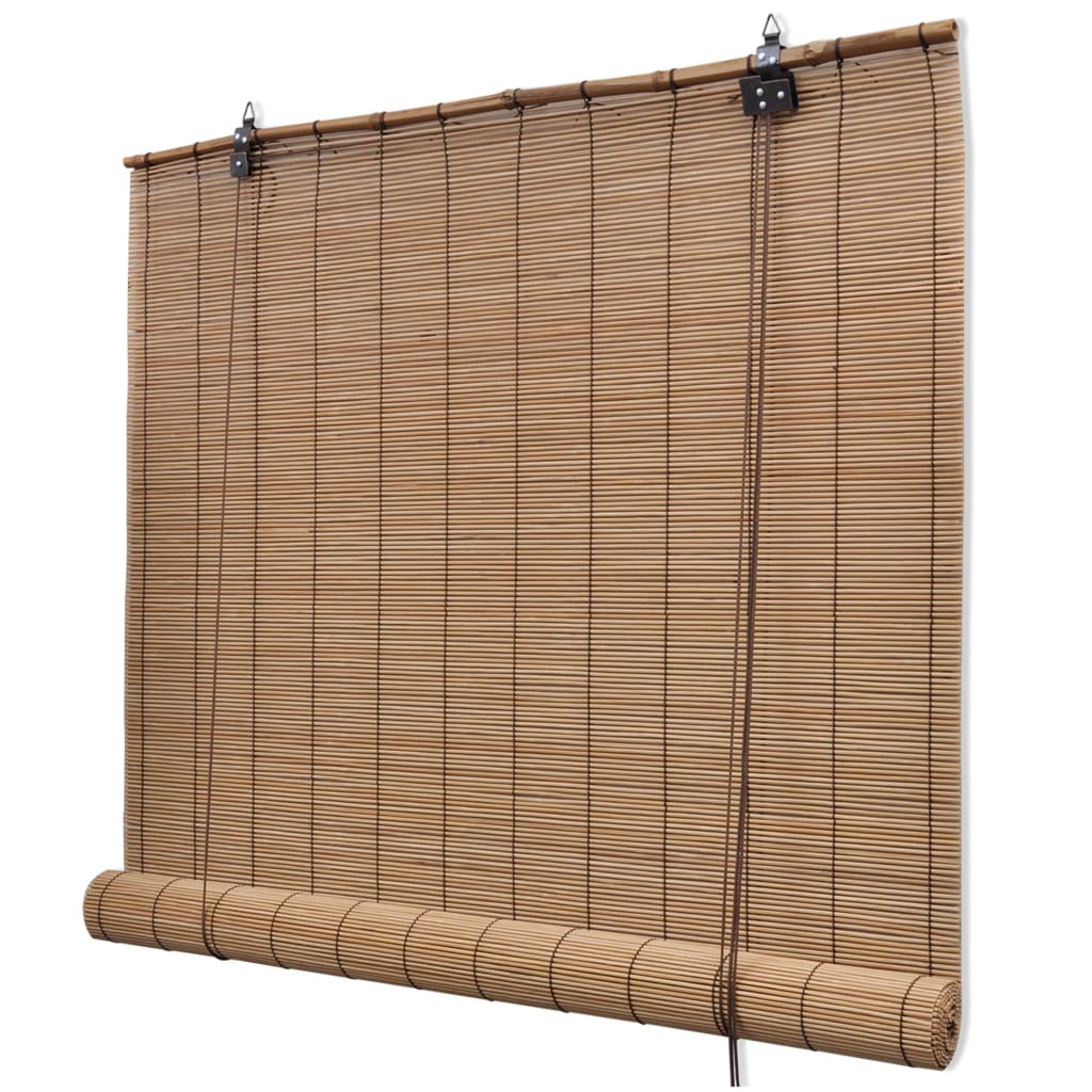 vidaXL Roller Blind Bamboo 59.1"x63" Brown