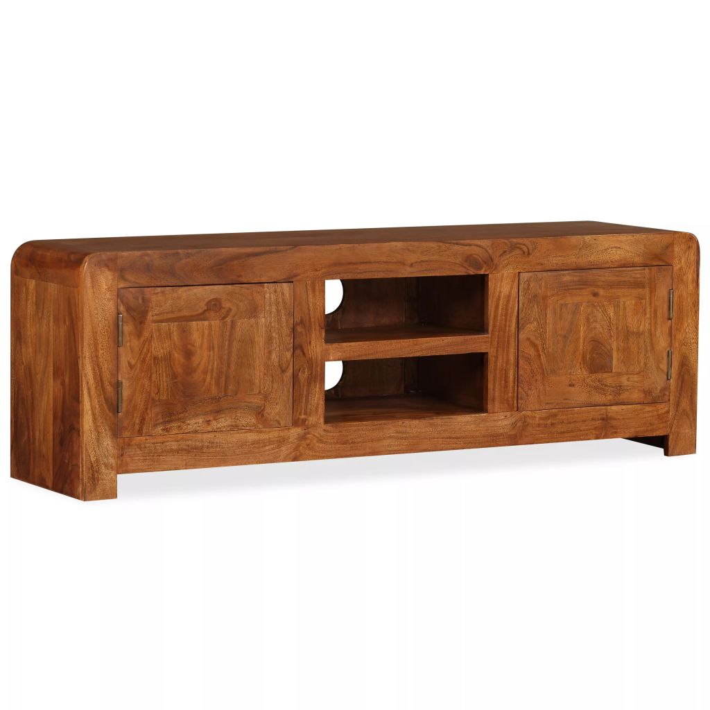 vidaXL TV Cabinet Solid Wood with Sheesham Finish 47.2"x11.8"x15.7"