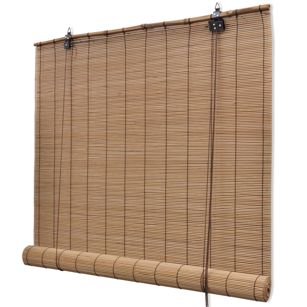 vidaXL Roller Blind Bamboo 31.5"x86.6" Brown