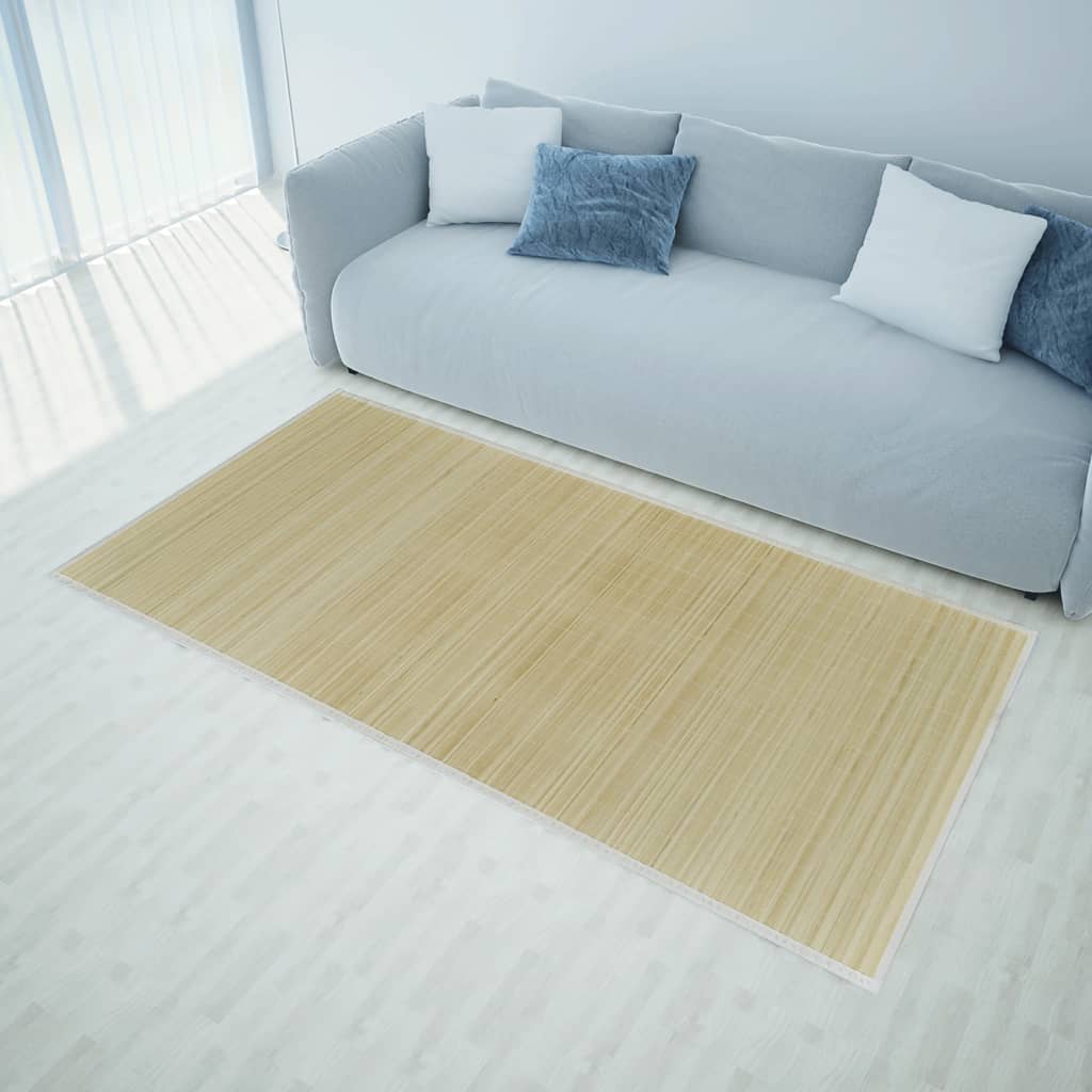 vidaXL Rug Bamboo 39.4"x63" Natural