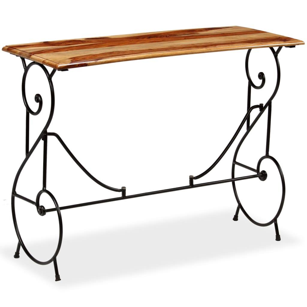 vidaXL Console Table Solid Sheesham Wood 39.4"x15.7"x29.5"