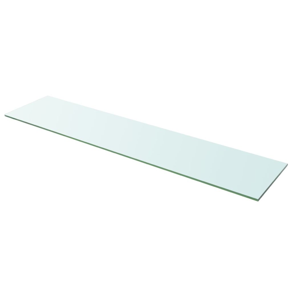 vidaXL Shelf Panel Glass Clear 43.3"x9.8"