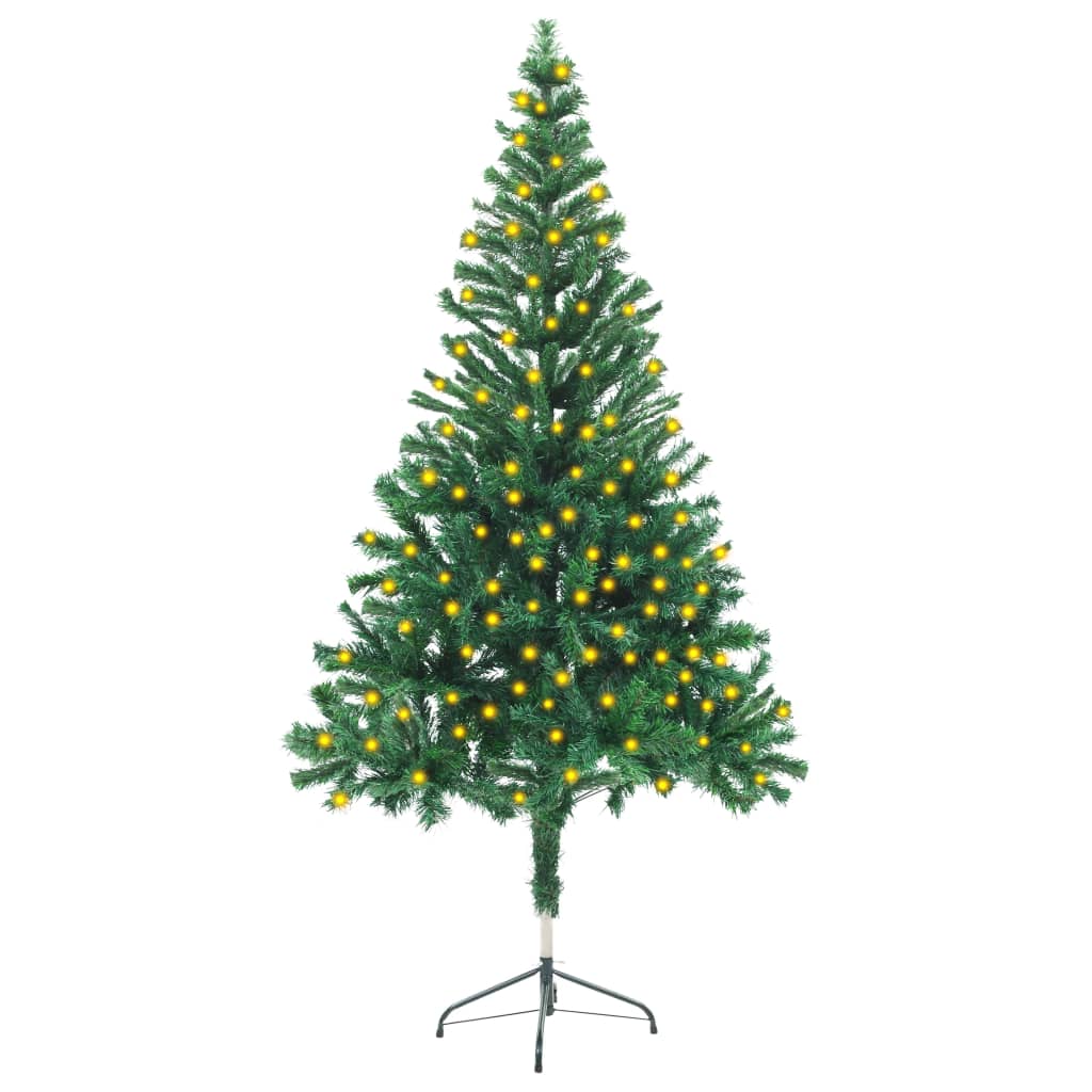 vidaXL Artificial Christmas Tree with LEDs&Stand 59.1" 380 Branches