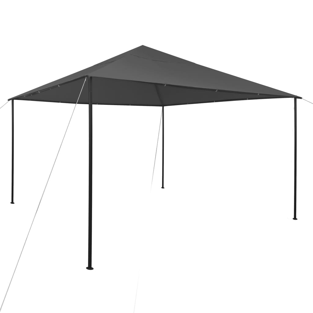 vidaXL Gazebo 157.5"x157.5"x118.1" Anthracite 180 g/m?