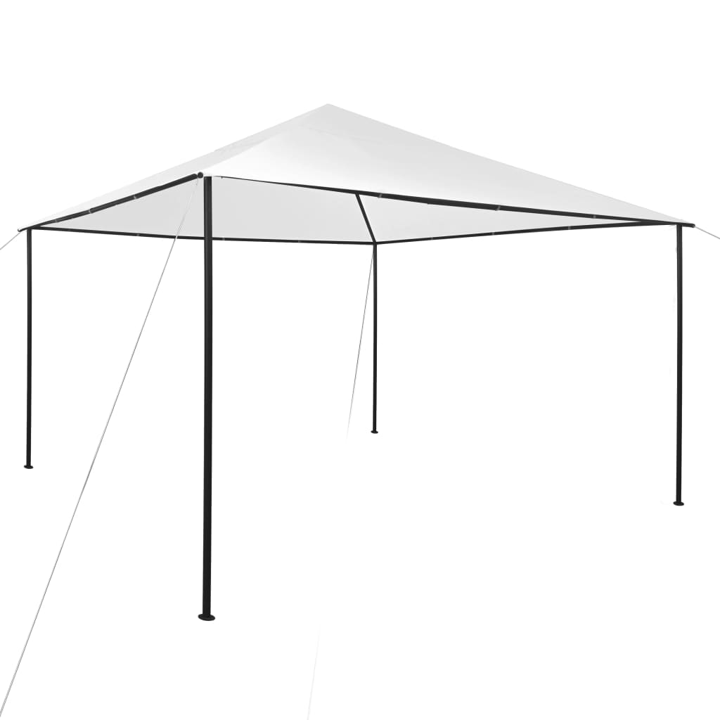 vidaXL Gazebo 157.5"x157.5"x118.1" White 180 g/m?