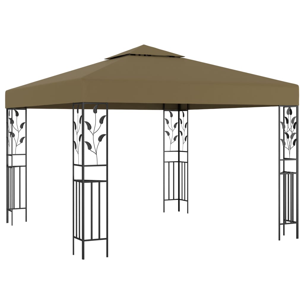 vidaXL Gazebo 118.1"x118.1" Taupe 180 g/m?