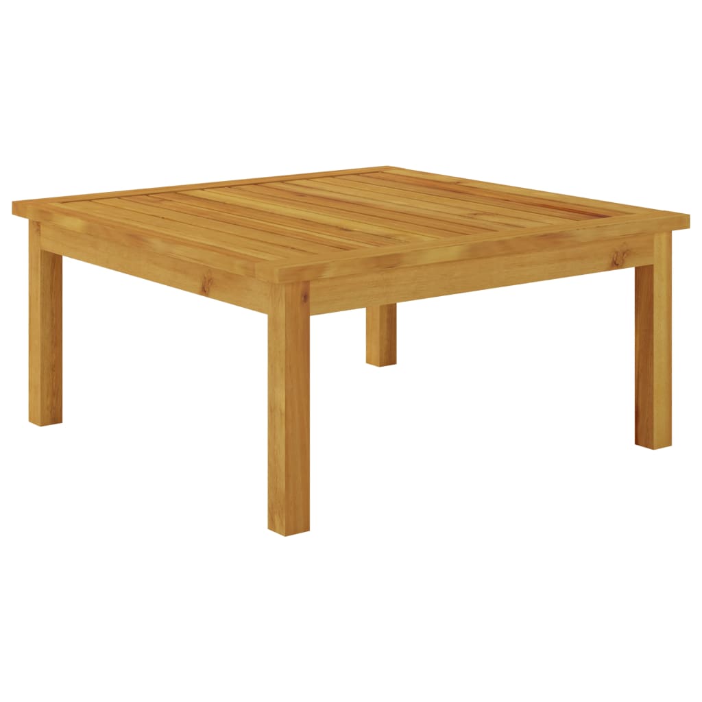 vidaXL Patio Lounge Table 24.8"x24.8"x11.8" Solid Acacia Wood