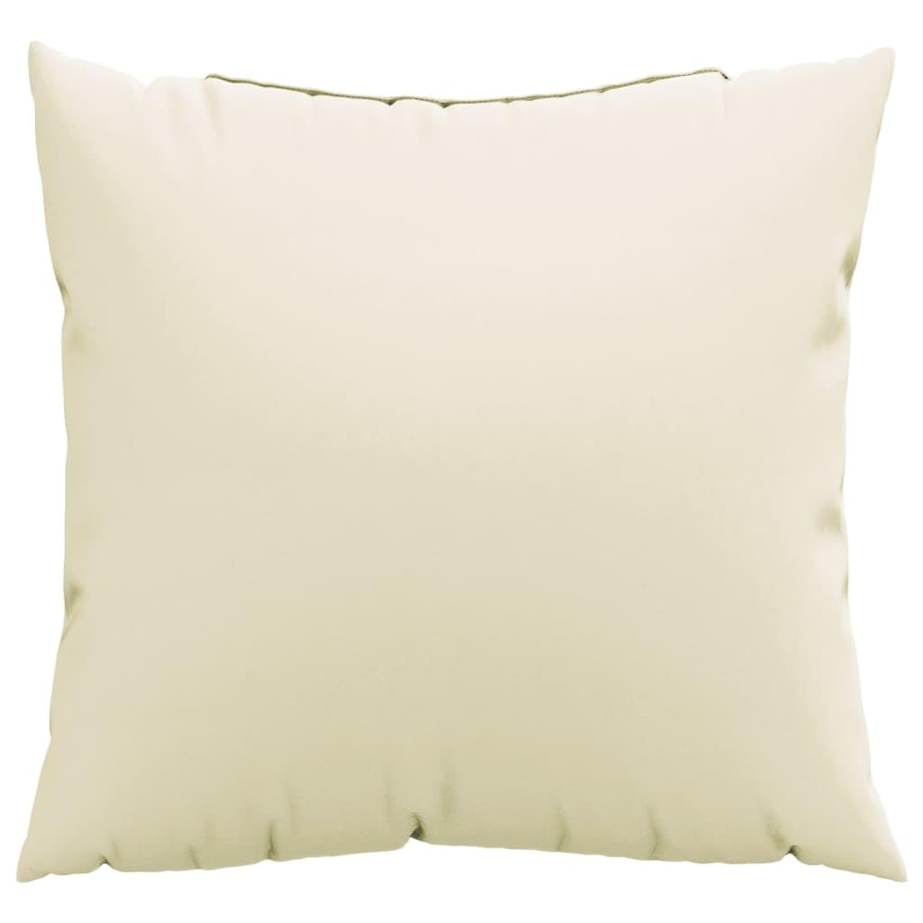 vidaXL Throw Pillows 4 pcs Cream 19.7"x19.7" Fabric