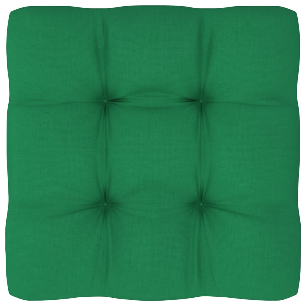 vidaXL Pallet Sofa Cushion Green 23.6"x23.6"x3.9"