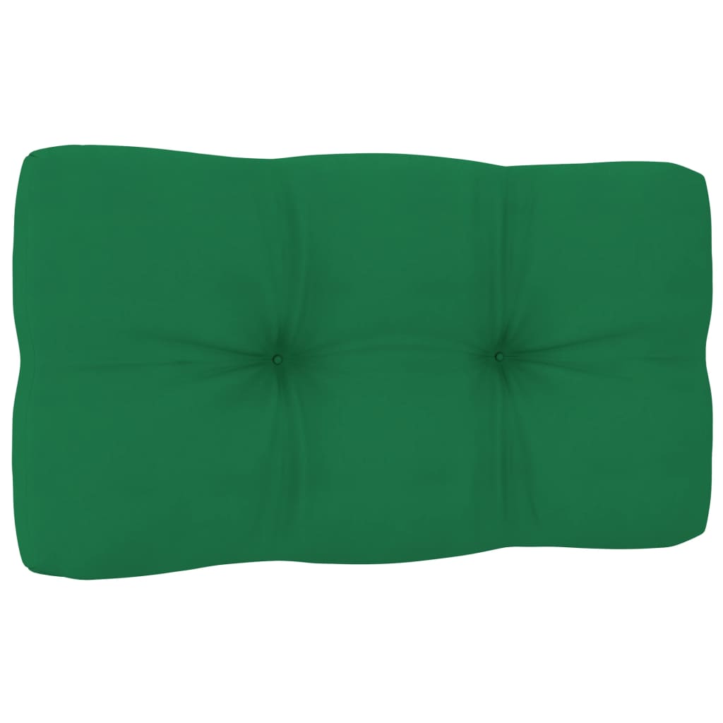 vidaXL Pallet Sofa Cushion Green 27.6"x15.7"x3.9"