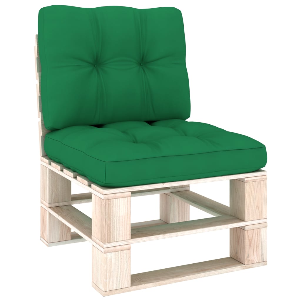 vidaXL Pallet Sofa Cushions 2 pcs Green